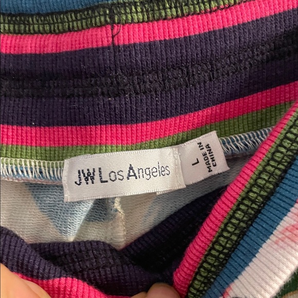 JW LOS ANGELES Johnny Was LARGE Multicolor Floral Pockets JOGGERS SWEATPANTS - Picture 3 of 12